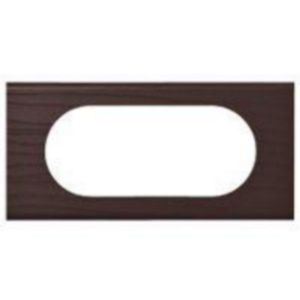 Plaque de finition CELIANE N4 mati&egrave;re 4 &agrave; 5 modules Teint&eacute; Wengu&eacute; LEGRAND 069205