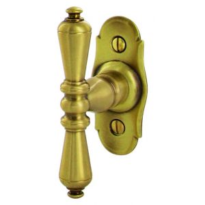 Bouton cr&eacute;mone sur platine Manoir 72 x 32 mm laiton vieilli BRIONNE V.1070300LV