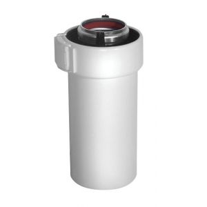 Conduit Rolux Gaz 60/100 mm alu/PVC 500 mm blanc - UBBINK - 227351