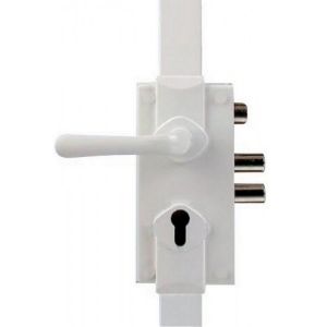 Serrure 3 points S300 réversible sans cylindre blanc - MULT-T-LOCK - LO300BXXXXXXXXXXX
