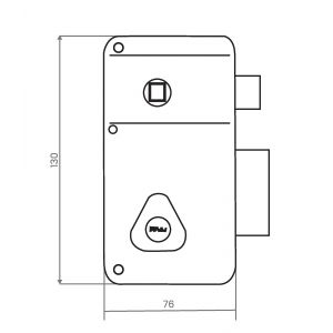 Serrure verticale fouillot ERCY 5G 5 goupilles 50mm MV1 droite 4 clés - HERACLES - C5-502713-1MV