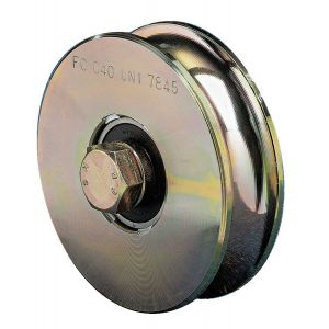 Roue gorge ronde 2 roulements 100mm R20 - COMUNELLO - 315-100