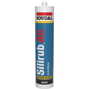 Mastic silicone Silirub AC gris cartouche 310 ml SOUDAL 101451