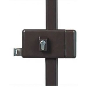 Serrure 3 points profil européen horizontale tirage V5 marron droite - VACHETTE - 16553000