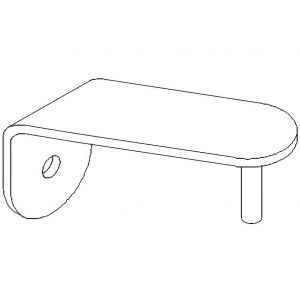 Poign&eacute;e inox 316 diam.40 mm