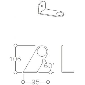 Poign&eacute;e inox 316 diam.40 mm
