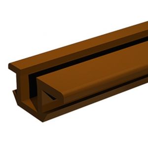 Rail PICO 25 marron en 2 m MANTION 25/200M