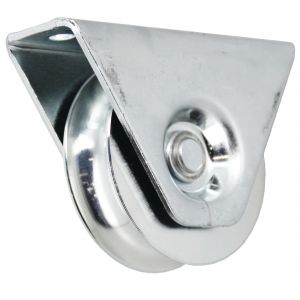 Roue à support externe diamètre 80mm gorge 15mm - FRATELLI COMUNELLO - 327-80