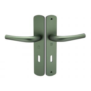 Ensemble sur plaque aluminium SALOME HOME ELEGANCE entraxe 195 mm clé L émeraude HERACLES B-SALOME-066