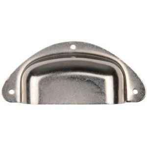 Poign&eacute;e coquille emboutie acier nickel&eacute; MONIN 730100