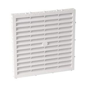 Grille de ventilation rectangulaire pour fa&ccedil;ade avec ergots 150 M NICOLL M161