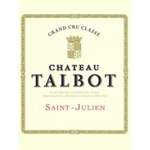Château Talbot Quatrième Cru Classé Rouge Saint-Julien Bordeaux 2010 Caisse bois d'origine de 12 bouteilles (12x75cl)