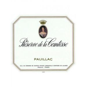 La Réserve de la Comtesse Rouge Pauillac Bordeaux 2008 Caisse bois d'origine de 12 bouteilles (12x75cl)