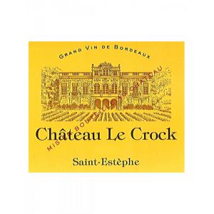 Château Le Crock Cru Bourgeois Rouge Saint-Estèphe Bordeaux 2003 Caisse bois d'origine de 24 demi bouteilles (24x37.5cl)