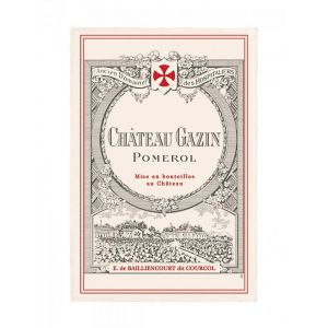 Château Gazin Rouge Pomerol Bordeaux 2011 Caisse bois d'origine de 12 bouteilles (12x75cl)
