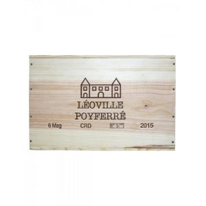 Ch&acirc;teau L&eacute;oville Poyferr&eacute; Second Cru Class&eacute; Rouge Saint-Julien Bordeaux 2015 Caisse bois d'origine de 6 magnums (6x150cl)
