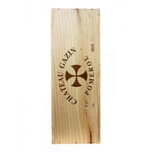 Château Gazin Rouge Pomerol Bordeaux 2015 Caisse bois d'origine d'une impÃ©riale (1x600cl)