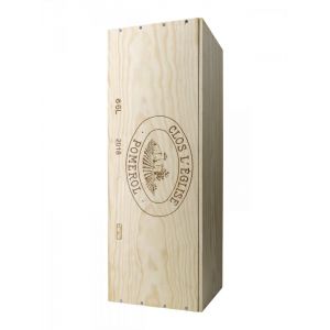 Clos l'Eglise Rouge Pomerol Bordeaux 2018 Caisse bois d'origine d'une impÃ©riale (1x600cl)