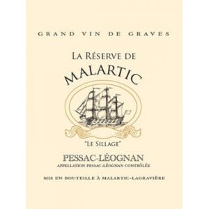La Réserve de Malartic Rouge Pessac-Léognan / Graves Bordeaux 2013 Caisse bois d'origine de 6 bouteilles (6x75cl)