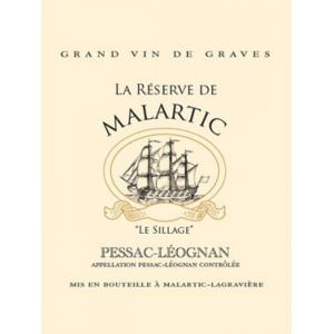 La Réserve de Malartic Rouge Pessac-Léognan / Graves Bordeaux 2013 Caisse bois d'origine de 6 bouteilles (6x75cl)