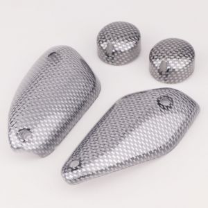Cabochons de clignotants MBK Nitro, Yamaha Aerox (1998 - 2012) Elec carbones (cabochons arrière à visser)