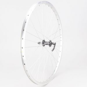 Roue avant vélo 28" (19-622) Vélox Mach1 M260 alu grise (moyeu Shimano) (à blocage rapide)