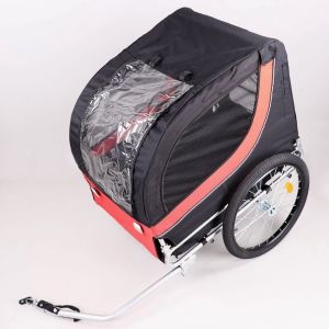 Remorque de vélo pour animaux Puviter rouge