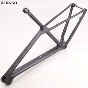 Cadre et tige de selle carbone v&eacute;lo VTT Sterna noirs mat