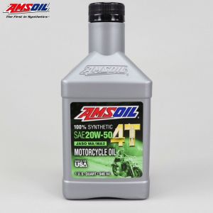 Huile moteur 4T 20W50 Amsoil Performance 100% synthèse 946 ml