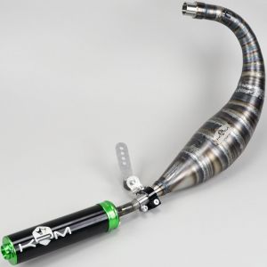 Pot d'échappement AM6 Minarelli KRM Pro Ride 90/100cc silencieux vert