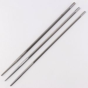 Limes d'affûtage Ø4, Ø4.8, Ø5.5 mm pour chaîne de tronçonneuse Kramp (lot de 3)