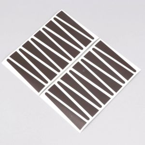 Stickers de b&acirc;tons de jantes Rigida, Leleu Peugeot 103 marrons