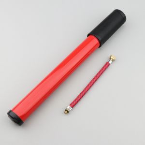 Pompe de gonflage à mains vélo rouge