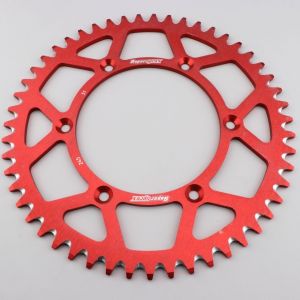 Couronne 51 dents alu 520 Yamaha YZ 125, YZF 250, 450... Supersprox rouge
