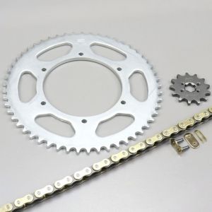 Kit chaîne renforcé 13x53x132 Aprilia RS, Derbi GPR 50... Afam or