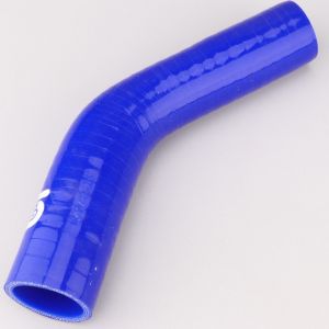 Réducteur silicone coudé 45° Ø32 à 25 mm Silicon Hoses bleu