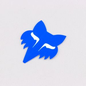 Sticker Fox Racing Head 3.8 cm bleu