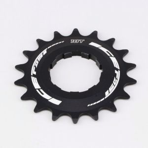 Pignon vélo BMX 18 dents ICE Spx alu noir