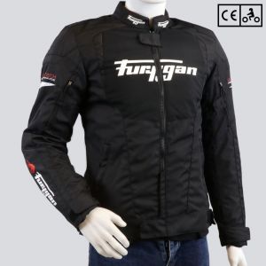 Blouson Furygan Norman D3O homologué CE moto noir, blanc, rouge