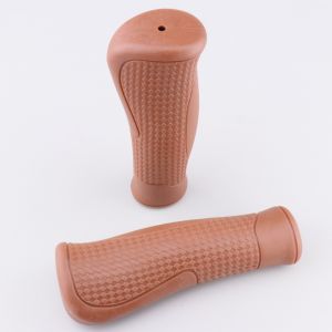 Poignées vélo ergonomiques M-Wave Could Base marrons