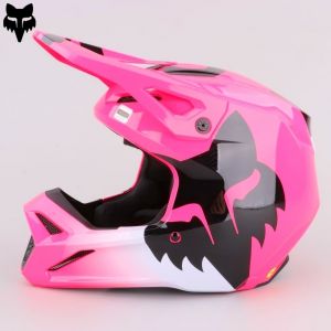 Casque cross Fox Racing V1 Shield rose