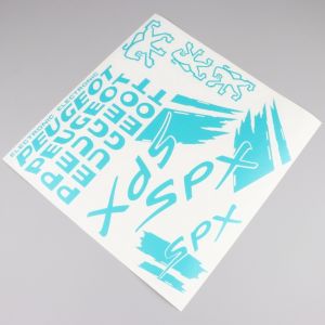 Kit déco Peugeot 103 SPX vert océan V1