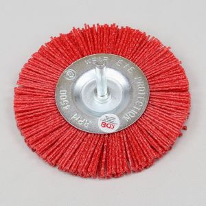 Brosse nylon 100 mm tige 6 mm BGS