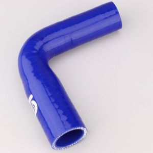 Réducteur silicone coudé 90° Ø28 à 22 mm Silicon Hoses bleu
