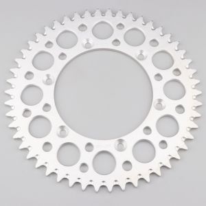 Couronne 50 dents alu 520 Yamaha YZ 125, YZF 250, 450... Motocross Marketing (anti-boue) grise