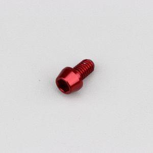 Vis 6x10 mm t&ecirc;te BTR conique Evotech rouge (&agrave; l'unit&eacute;)