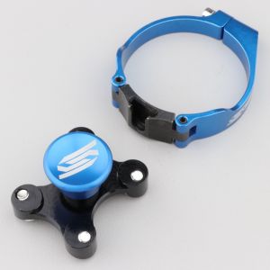 Bloque fourche &Oslash;53.4 mm 1 position Yamaha YZ 65 (depuis 2018), 85 (depuis 2002), 125 (depuis 2008)... Scar bleu