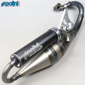 Pot d'échappement Minarelli horizontal MBK Nitro, Ovetto, Yamaha... 50 2T Polini scooter team 4