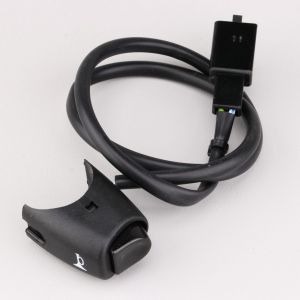 Bouton de klaxon universel Domino noir (bouton poussoir noir)