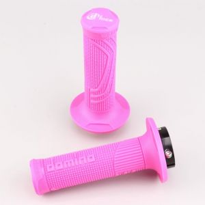 Poign&eacute;es moto Domino D100 D-Lock MX Grip roses